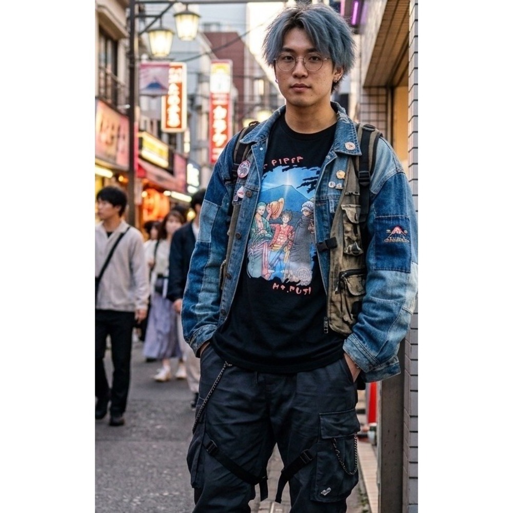 Vtg One Piece Anime Graphic T Shirt Sz L/S  Rare Licensed Luffy Zoro Law Japan